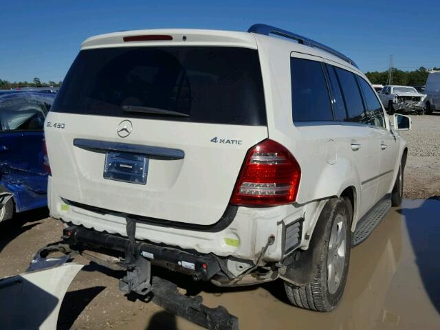 4JGBF7BE9BA732175 - 2011 MERCEDES-BENZ GL 450 4MA WHITE photo 4