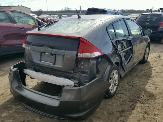 JHMZE2H76AS036091 - 2010 HONDA INSIGHT EX GRAY photo 4