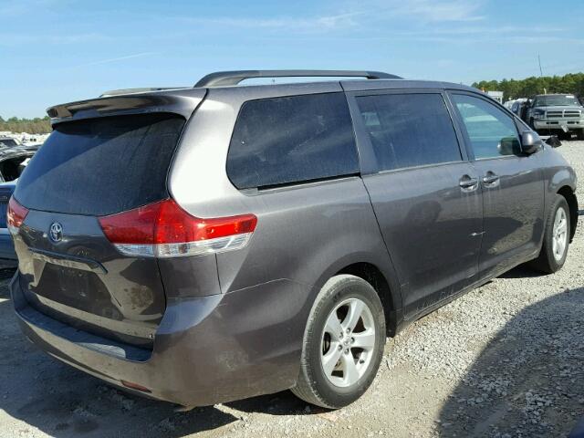 5TDKK3DC6BS058333 - 2011 TOYOTA SIENNA LE GRAY photo 4