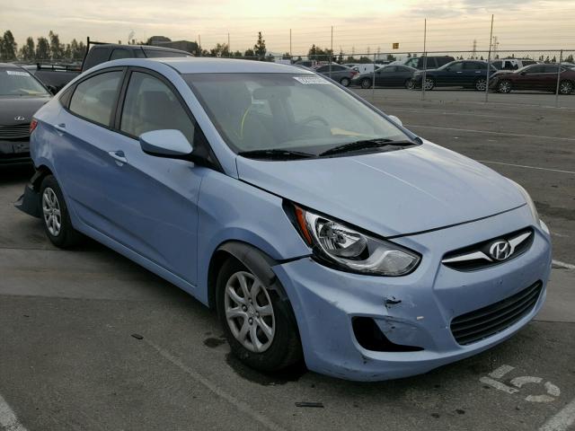 KMHCT4AE0DU422012 - 2013 HYUNDAI ACCENT GLS BLUE photo 1