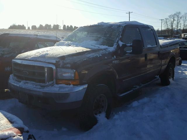 1FTNW21F7YEB45828 - 2000 FORD F250 SUPER BURGUNDY photo 2