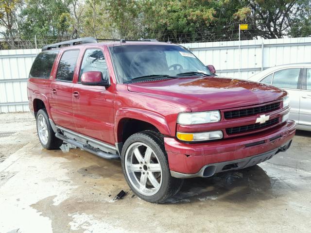 3GNFK16ZX4G180676 - 2004 CHEVROLET SUBURBAN K MAROON photo 1