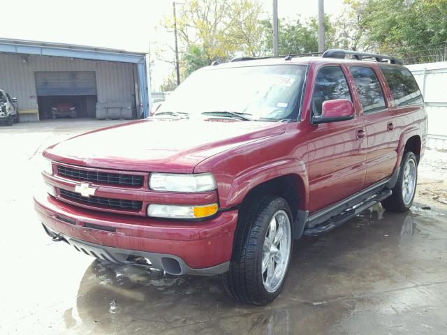 3GNFK16ZX4G180676 - 2004 CHEVROLET SUBURBAN K MAROON photo 2