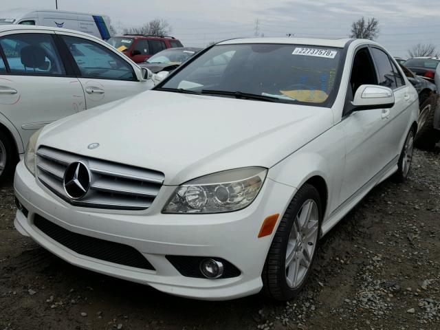 WDDGF56X08F064911 - 2008 MERCEDES-BENZ C 350 WHITE photo 2