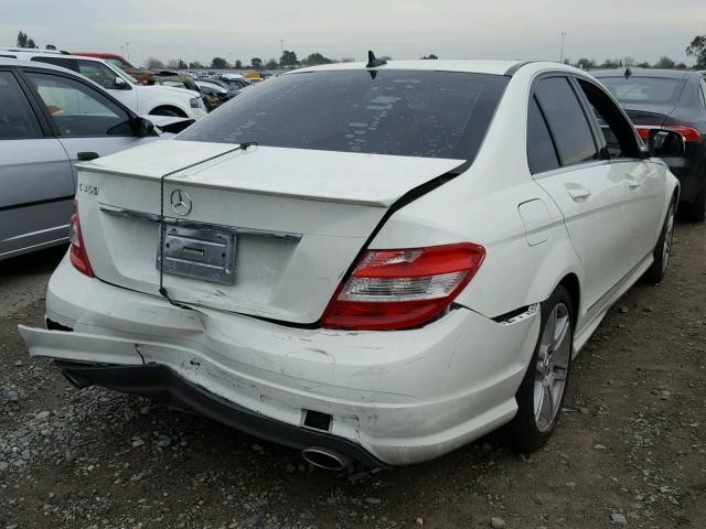 WDDGF56X08F064911 - 2008 MERCEDES-BENZ C 350 WHITE photo 4