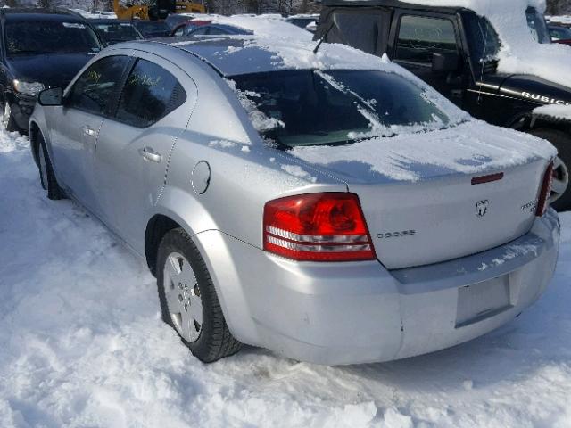 1B3CC4FB3AN215057 - 2010 DODGE AVENGER SX SILVER photo 3