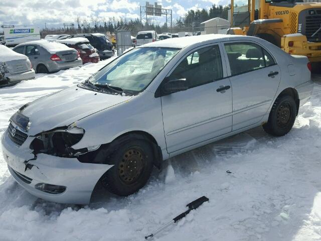 2T1BR32E36C685151 - 2006 TOYOTA COROLLA CE SILVER photo 2