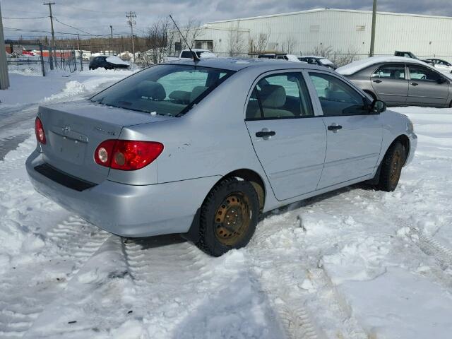 2T1BR32E36C685151 - 2006 TOYOTA COROLLA CE SILVER photo 4