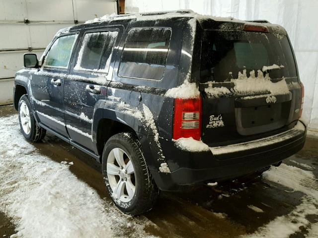 1C4NJRFB4ED576903 - 2014 JEEP PATRIOT LA BLUE photo 3