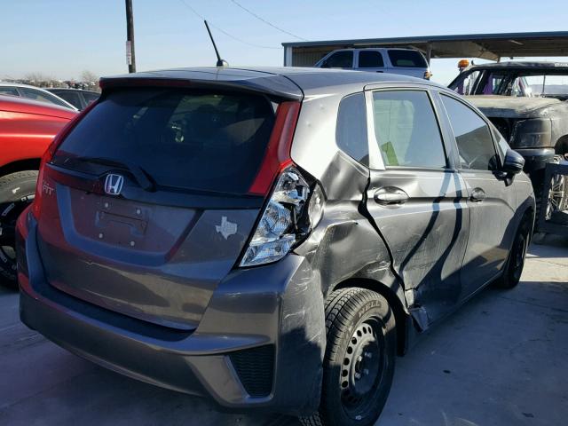 JHMGK5H5XGS002969 - 2016 HONDA FIT LX GRAY photo 4