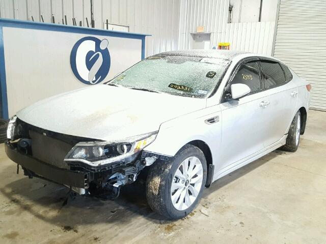 5XXGU4L3XGG042331 - 2016 KIA OPTIMA EX SILVER photo 2