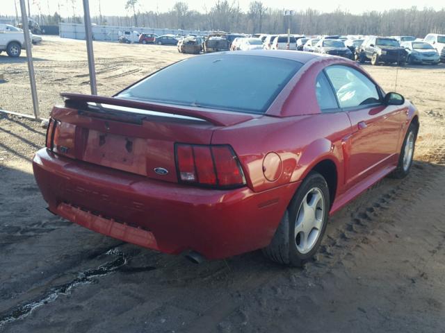 1FAFP42X4YF270967 - 2000 FORD MUSTANG GT RED photo 4