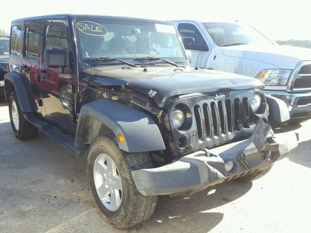 1C4BJWDG7DL523780 - 2013 JEEP WRANGLER U BLACK photo 1