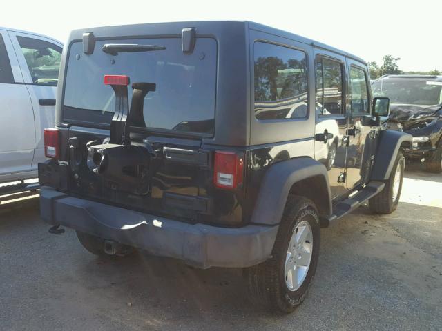 1C4BJWDG7DL523780 - 2013 JEEP WRANGLER U BLACK photo 4