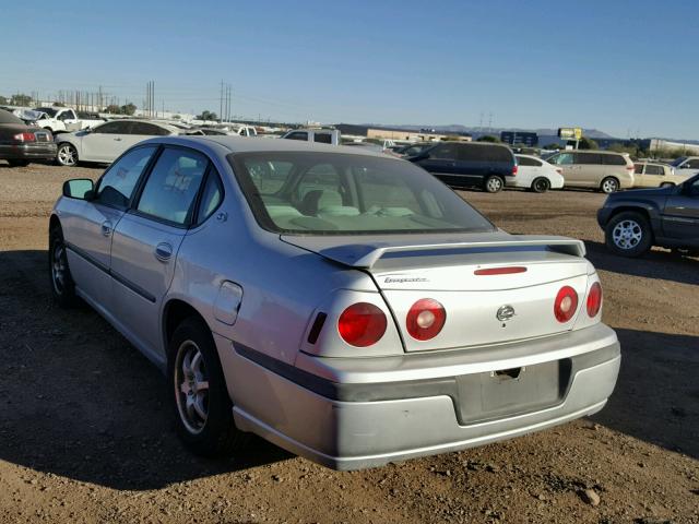 2G1WF52E649273527 - 2004 CHEVROLET IMPALA SILVER photo 3