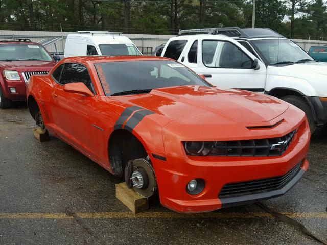 2G1FK1EJ0B9124654 - 2011 CHEVROLET CAMARO 2SS ORANGE photo 1