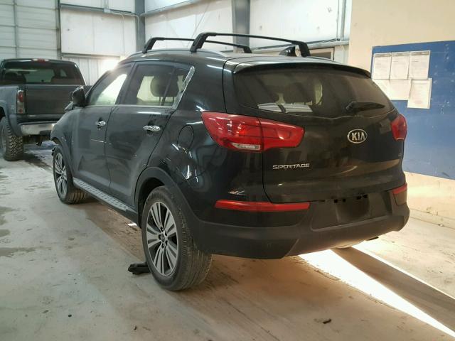 KNDPC3ACXE7657807 - 2014 KIA SPORTAGE E BLACK photo 3