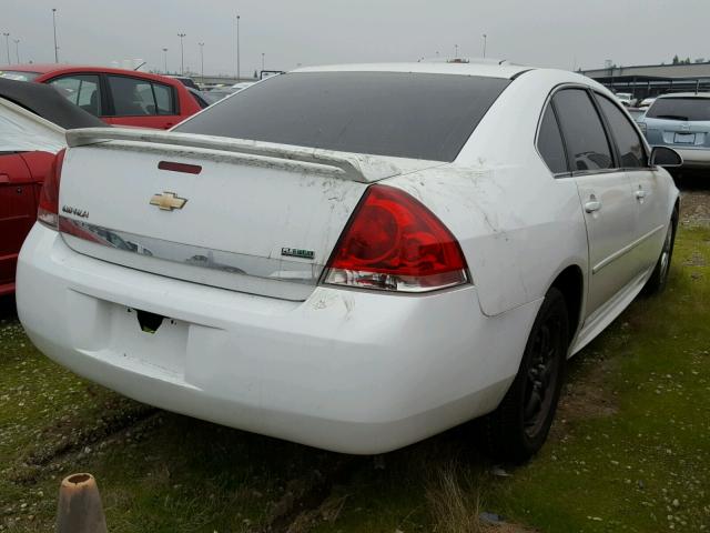 2G1WF5EK2B1106644 - 2011 CHEVROLET IMPALA LS WHITE photo 4