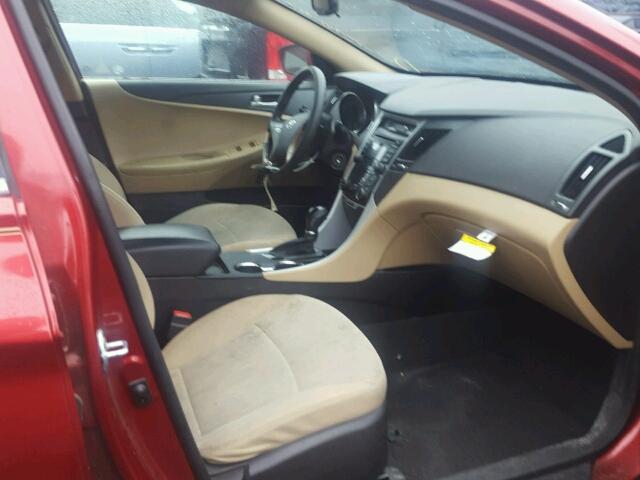 5NPEB4ACXCH386031 - 2012 HYUNDAI SONATA GLS RED photo 5