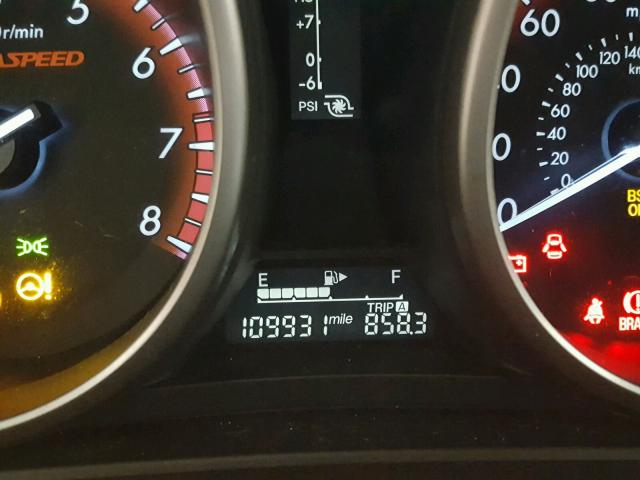 JM1BL1L36C1596032 - 2012 MAZDA SPEED 3 SILVER photo 8