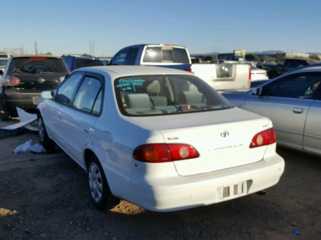 1NXBR12EX2Z607897 - 2002 TOYOTA COROLLA CE WHITE photo 3