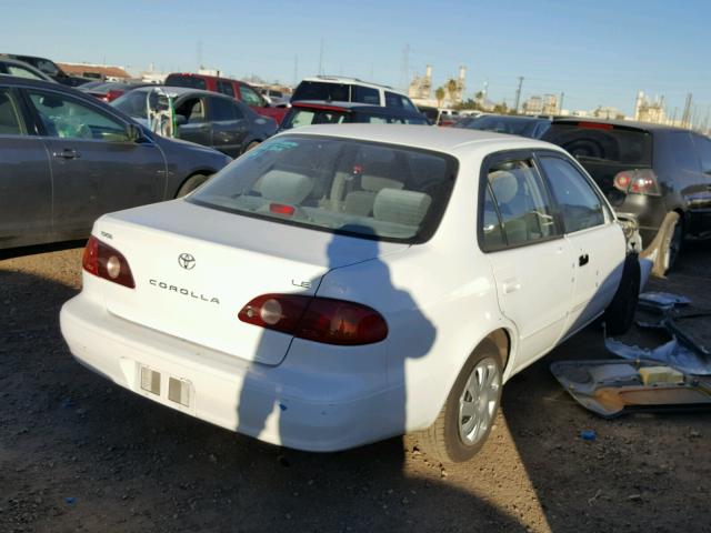 1NXBR12EX2Z607897 - 2002 TOYOTA COROLLA CE WHITE photo 4