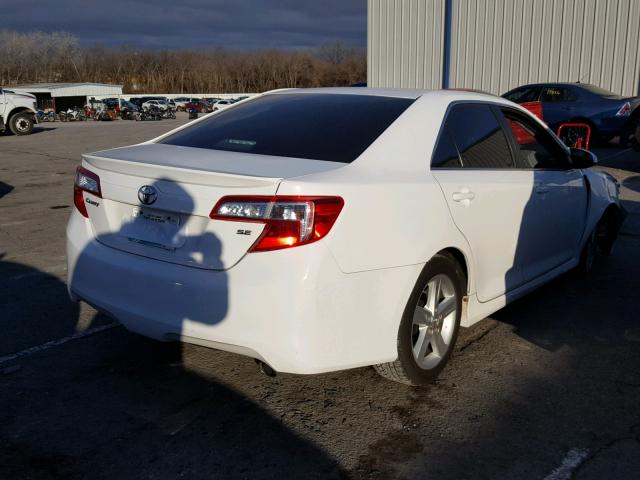 4T1BF1FK2CU541243 - 2012 TOYOTA CAMRY WHITE photo 4