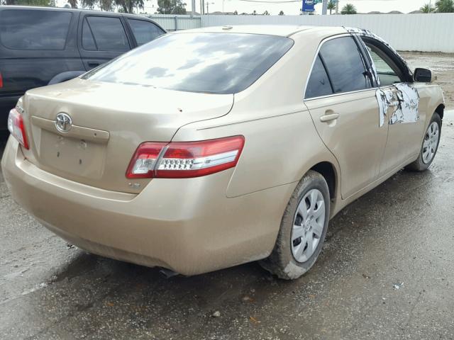 4T1BF3EK5BU655331 - 2011 TOYOTA CAMRY BASE GOLD photo 4