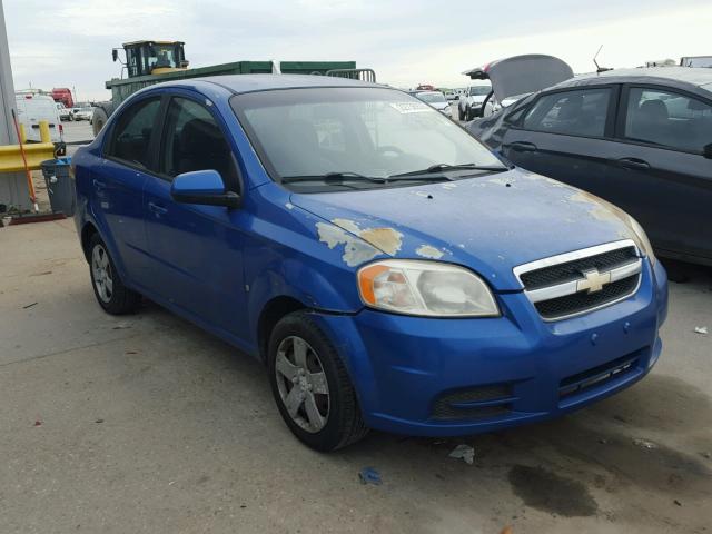 KL1TD56E19B364678 - 2009 CHEVROLET AVEO LS BLUE photo 1