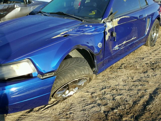 1FAFP406X4F187418 - 2004 FORD MUSTANG BLUE photo 9