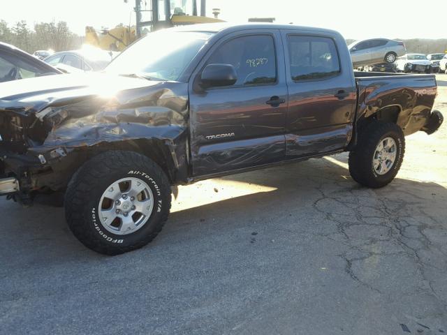 5TFLU4EN1EX096913 - 2014 TOYOTA TACOMA DOU GRAY photo 9