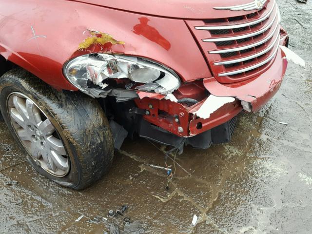 3A8FY68817T524229 - 2007 CHRYSLER PT CRUISER RED photo 9