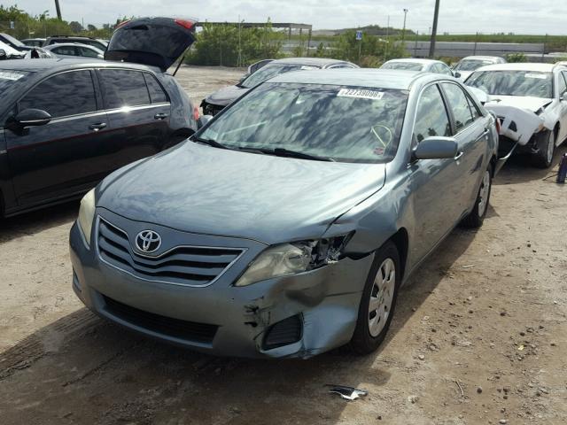 4T1BF3EK0AU543552 - 2010 TOYOTA CAMRY BASE GREEN photo 2