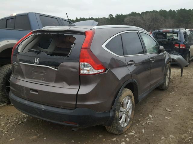 2HKRM3H75EH512572 - 2014 HONDA CR-V EXL GRAY photo 4