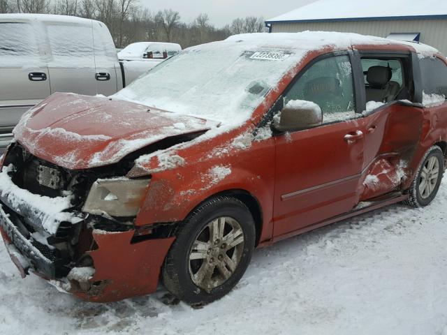 2D8HN54X68R685942 - 2008 DODGE GRAND CARA ORANGE photo 9