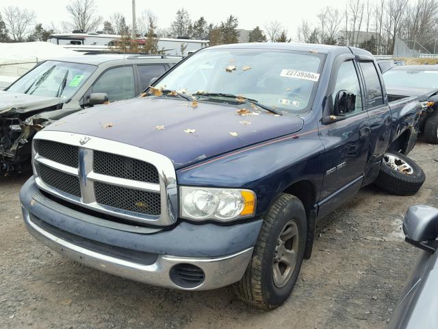 1D7HA18N65S140495 - 2005 DODGE RAM 1500 S BLUE photo 2