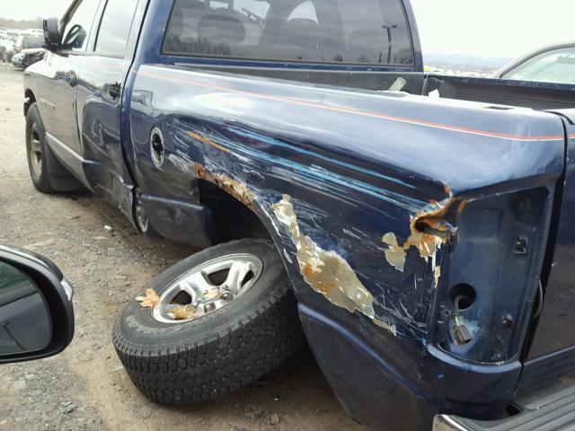 1D7HA18N65S140495 - 2005 DODGE RAM 1500 S BLUE photo 9