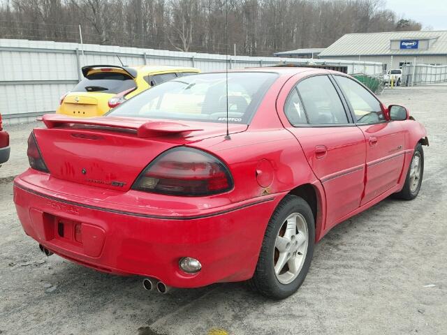 1G2NW52E5XM829437 - 1999 PONTIAC GRAND AM G RED photo 4