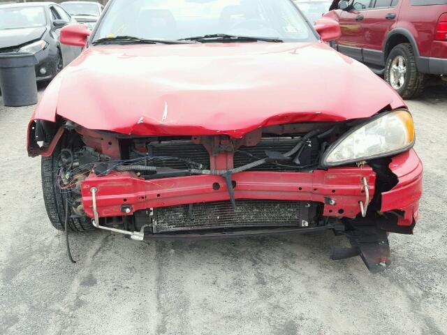 1G2NW52E5XM829437 - 1999 PONTIAC GRAND AM G RED photo 9