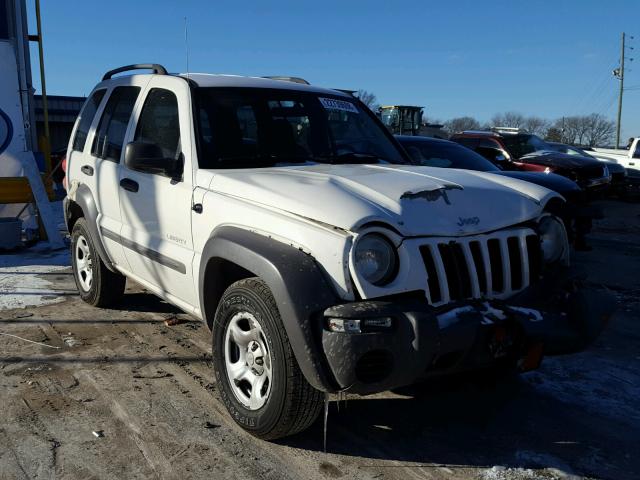 1J4GK48K84W270645 - 2004 JEEP LIBERTY SP WHITE photo 1