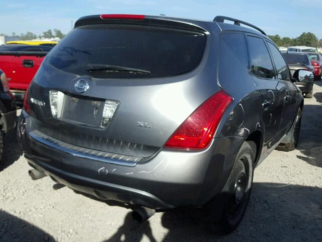 JN8AZ08T56W412546 - 2006 NISSAN MURANO SL GRAY photo 4