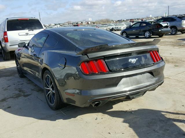 1FA6P8TH9G5205938 - 2016 FORD MUSTANG GRAY photo 3