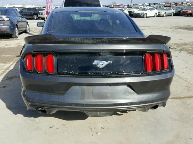 1FA6P8TH9G5205938 - 2016 FORD MUSTANG GRAY photo 9