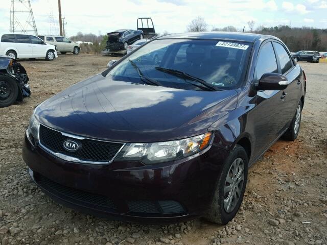 KNAFU4A27A5221828 - 2010 KIA FORTE EX PURPLE photo 2