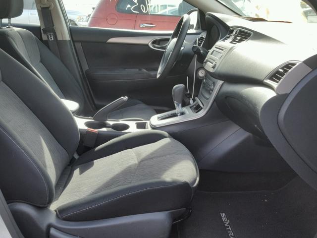 3N1AB7APXEY304150 - 2014 NISSAN SENTRA S SILVER photo 5