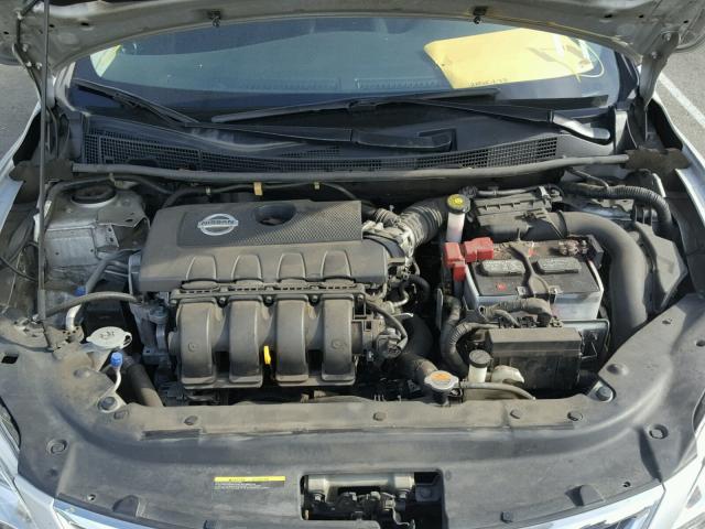 3N1AB7APXEY304150 - 2014 NISSAN SENTRA S SILVER photo 7