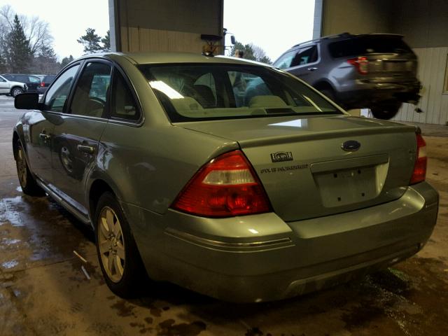 1FAHP24147G147605 - 2007 FORD FIVE HUNDR TEAL photo 3