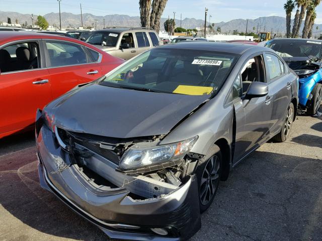 19XFB2F91DE207421 - 2013 HONDA CIVIC EXL GRAY photo 2