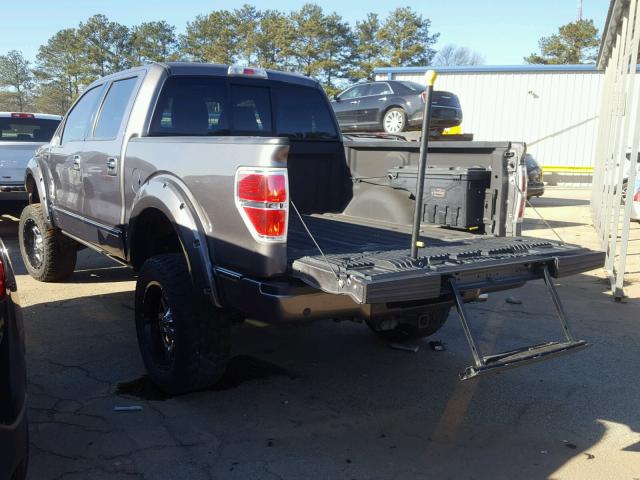 1FTFW1ET4EFC69074 - 2014 FORD F150 SUPER GRAY photo 3