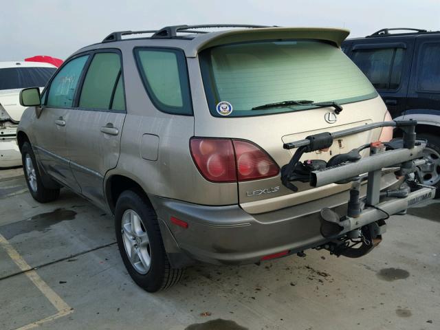 JT6HF10U1Y0124291 - 2000 LEXUS RX 300 GOLD photo 3